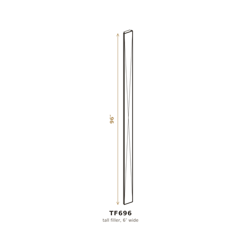 Roasted Espresso Shaker Tall Filler 6" x 96"