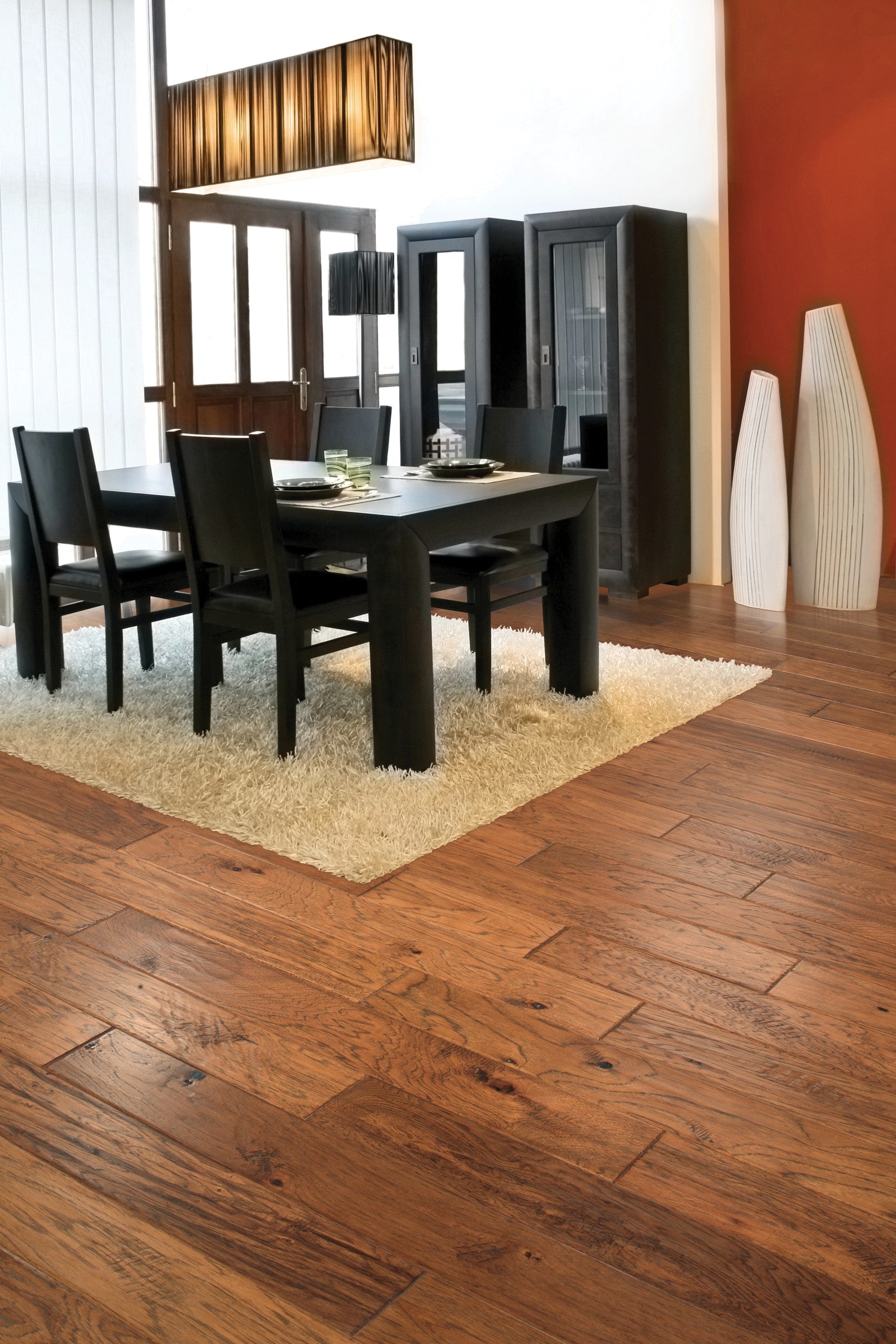 Mohawk Windridge Hickory in Golden Hickory, Engineered Wood room scene