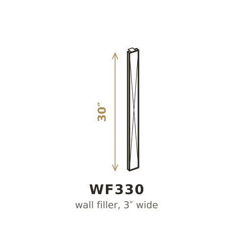 Roasted Espresso Shaker Wall Filler 3" x 30"