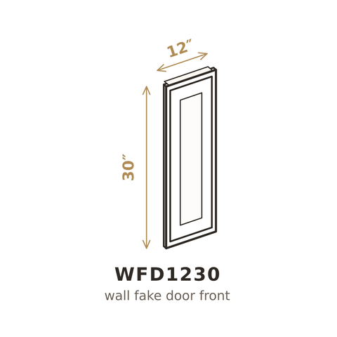 Heritage Antique White Wall Fake Door 12" x 30"