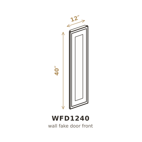 Heritage Antique White Wall Fake Door 12" x 40"