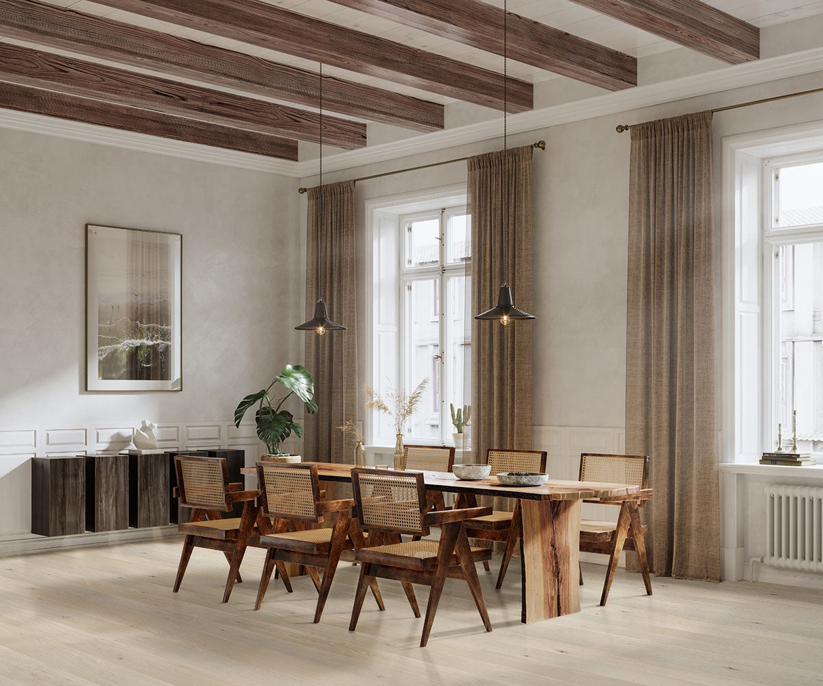 MSI Woodhills Aaron Blonde Oak Wood Flooring — surface detail in blonde tonality