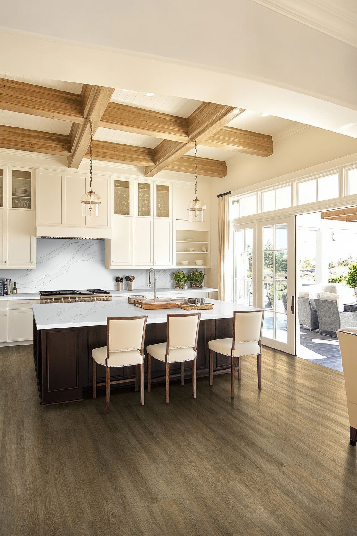 MSI Acclima Ayla Luxury Vinyl Plank Flooring — surface detail in natural tonality