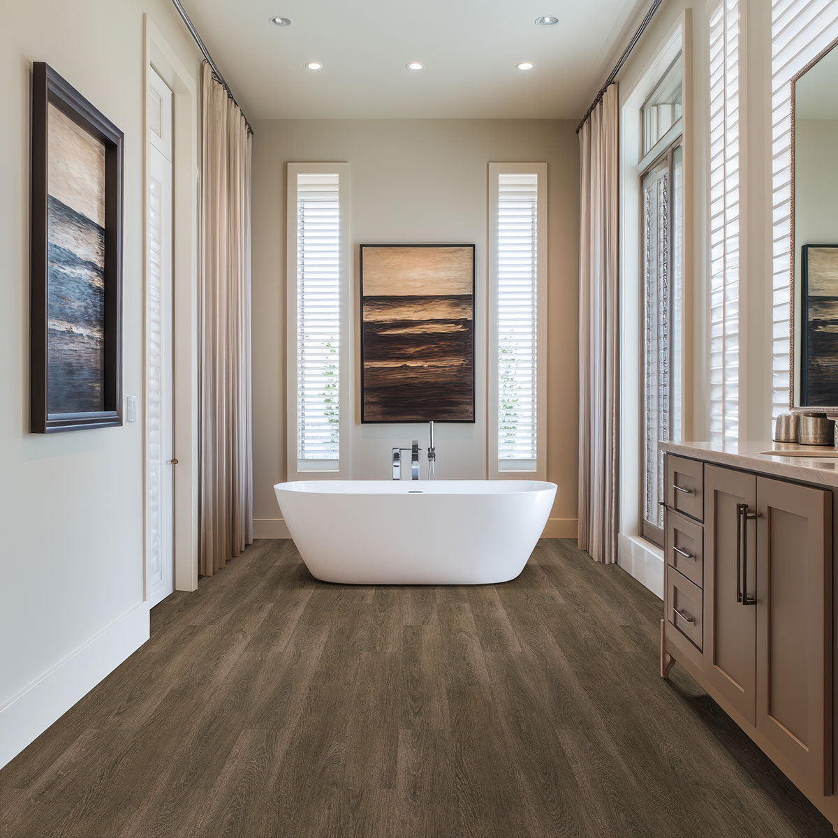 MSI Acclima Louis Hill Luxury Vinyl Plank Flooring — surface detail in natural tonality