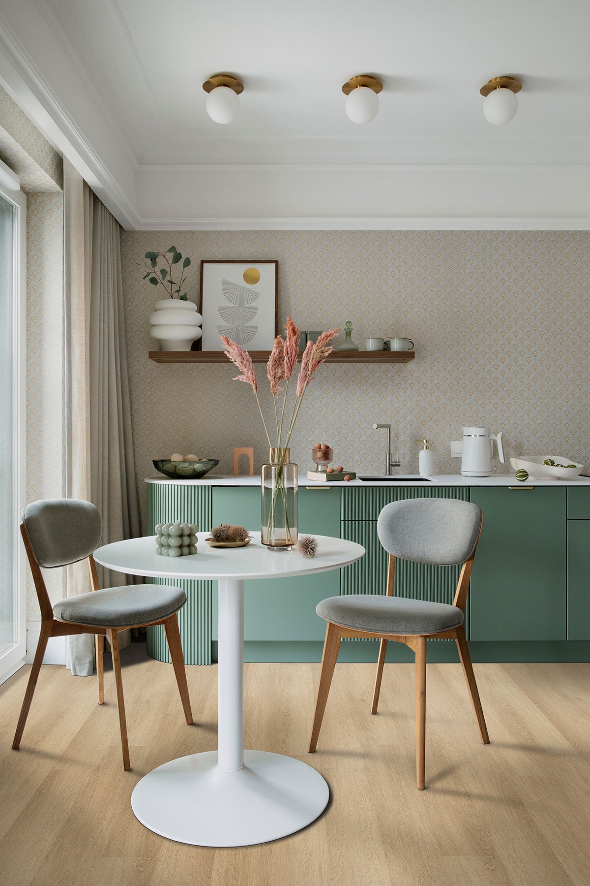 MSI Acclima Waldorf Luxury Vinyl Plank Flooring — surface detail in natural tonality