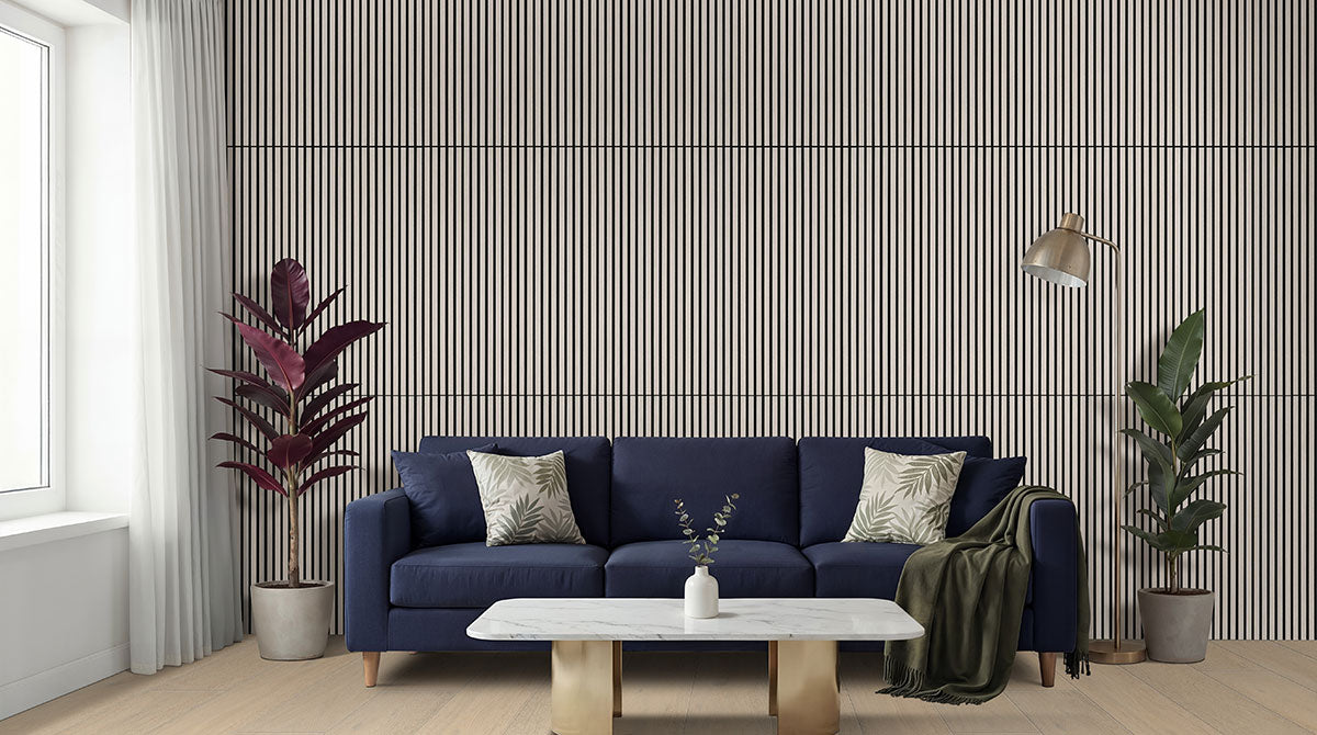 MSI Fog 24x48 Acoustic Wood Slat Panel — room scene