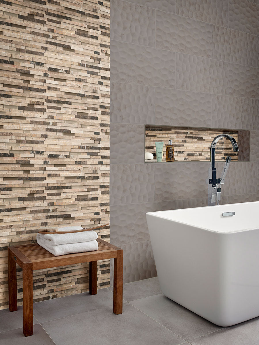 MSI Adella Viso Gris 12x24 Satin — surface detail in natural tonality