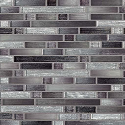 Akaya Nero Interlocking Glass Tile