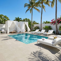 MSI Zement Blanco Porcelain Paver — surface detail in natural tonality