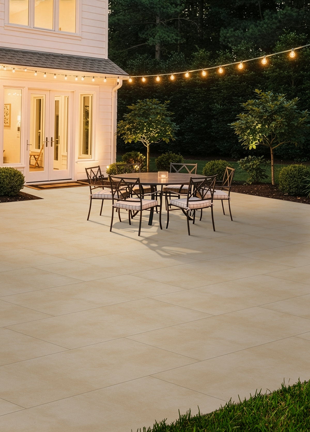 MSI Zement Nacar Porcelain Paver — surface detail in natural tonality