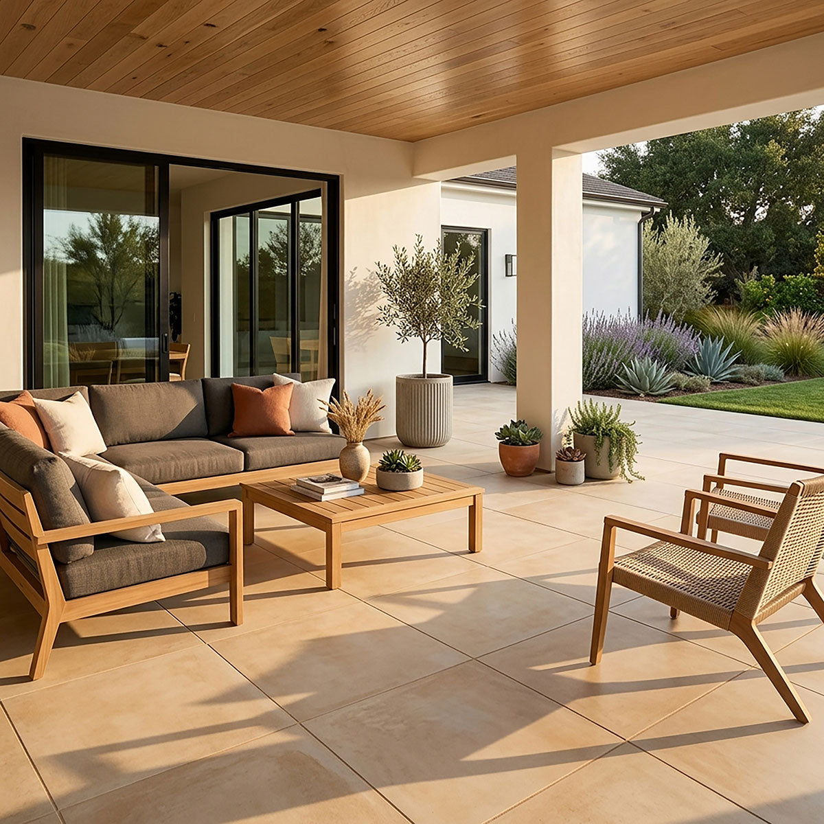 MSI Zement Nacar Porcelain Paver — surface detail in natural tonality