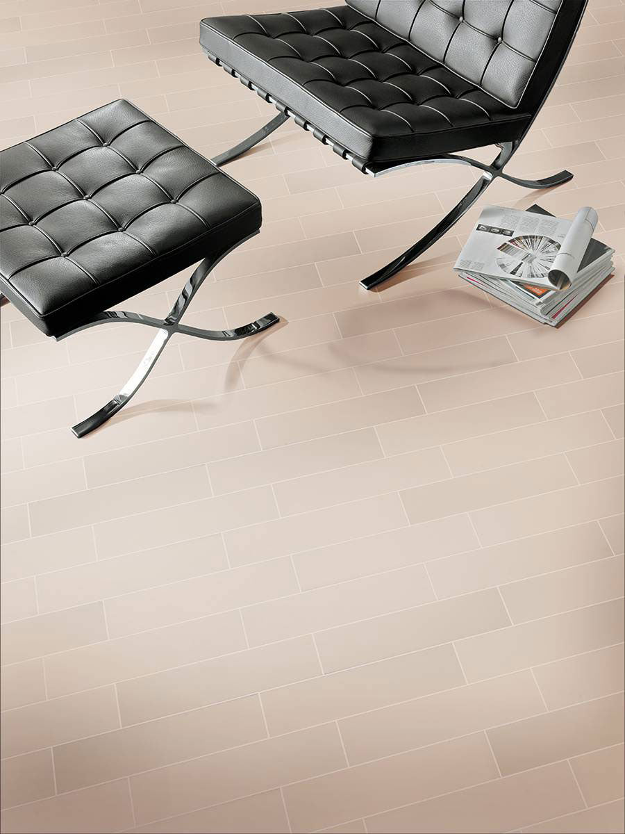 MSI Domino Almond Glossy Subway 4x16 — surface detail in natural tonality