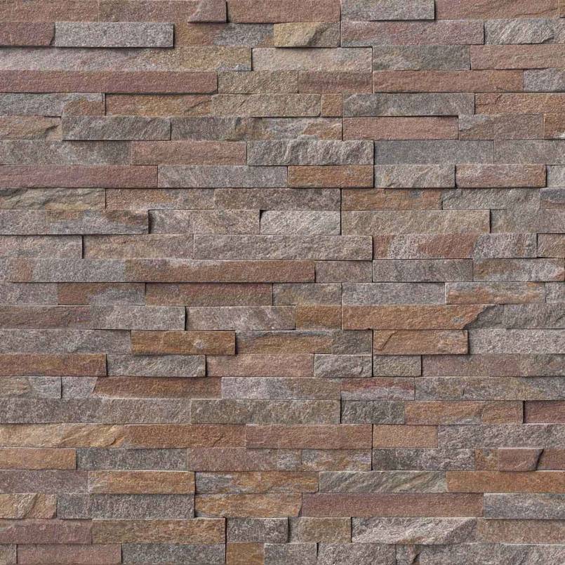MSI Amber Falls Rockmount — Rockmount Stone Veneer in amber tonality