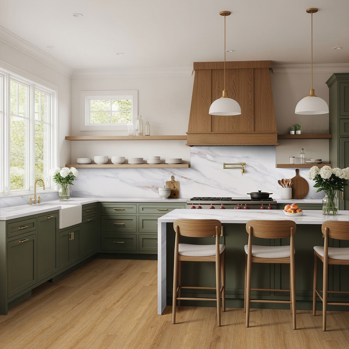 MSI Cyrus Amber Forrester Luxury Vinyl Plank Flooring — surface detail in amber tonality