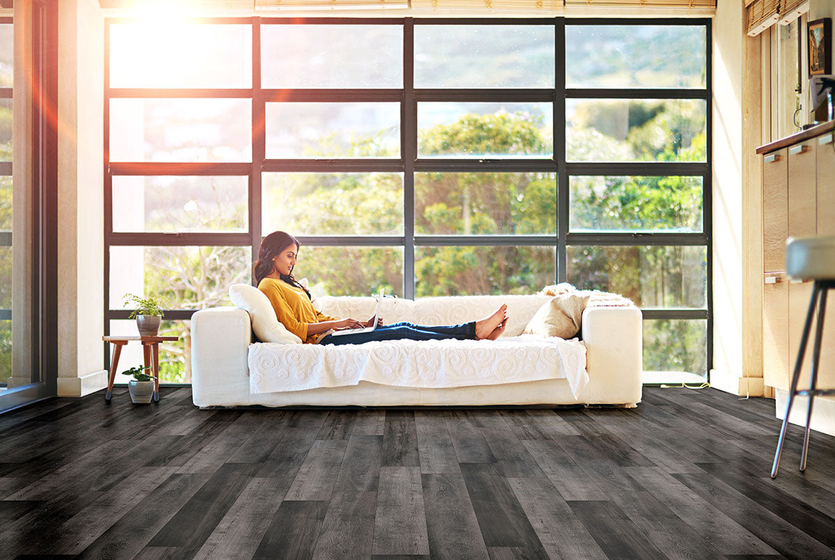 MSI Andover Dakworth Luxury Vinyl Plank Flooring — surface detail in natural tonality