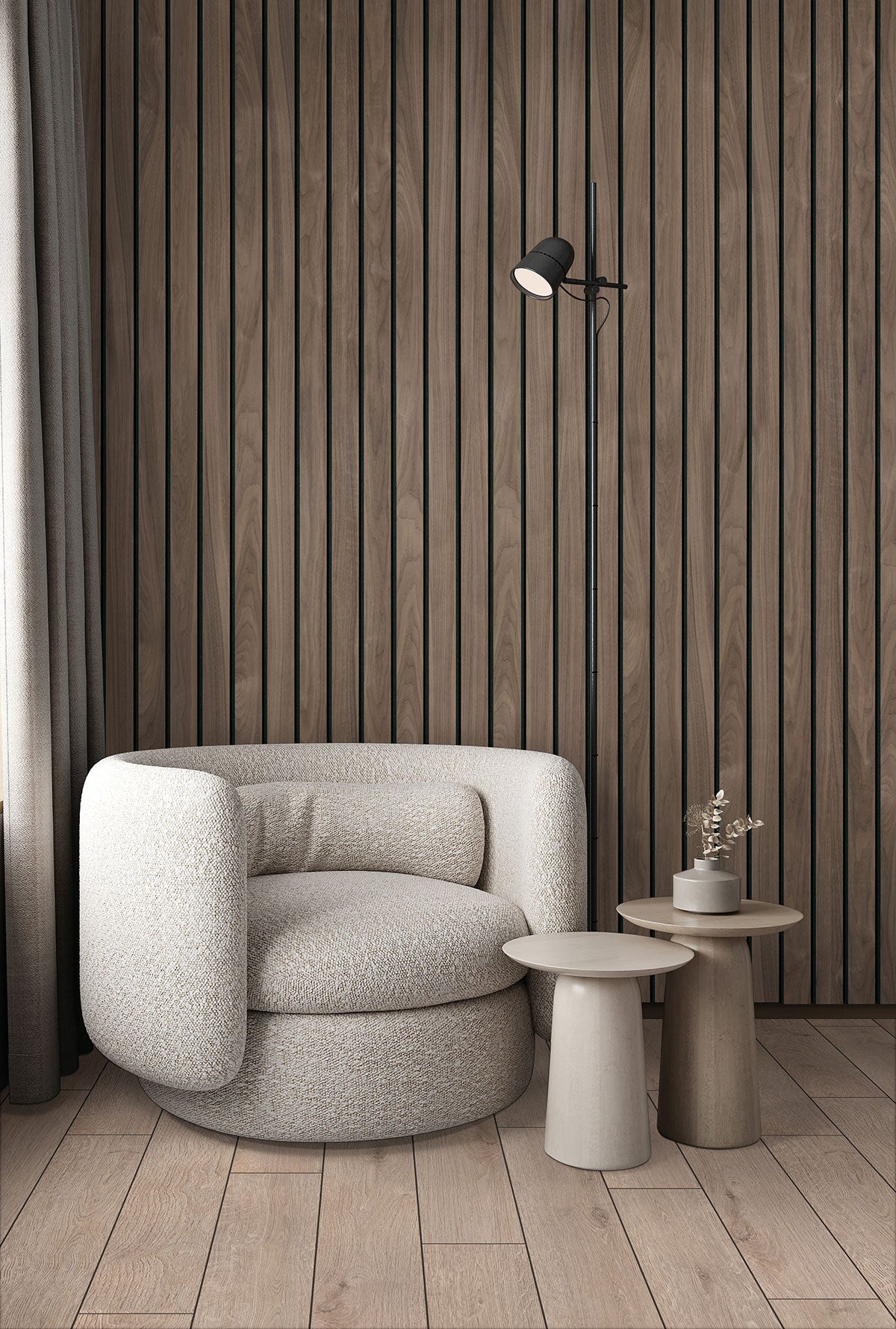 MSI Andover Daria Umber Luxury Vinyl Plank Flooring — surface detail in natural tonality
