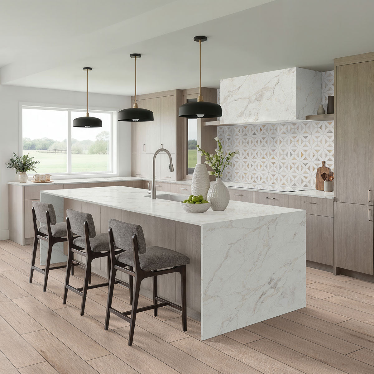 MSI Andover Daria Umber Luxury Vinyl Plank Flooring — surface detail in natural tonality