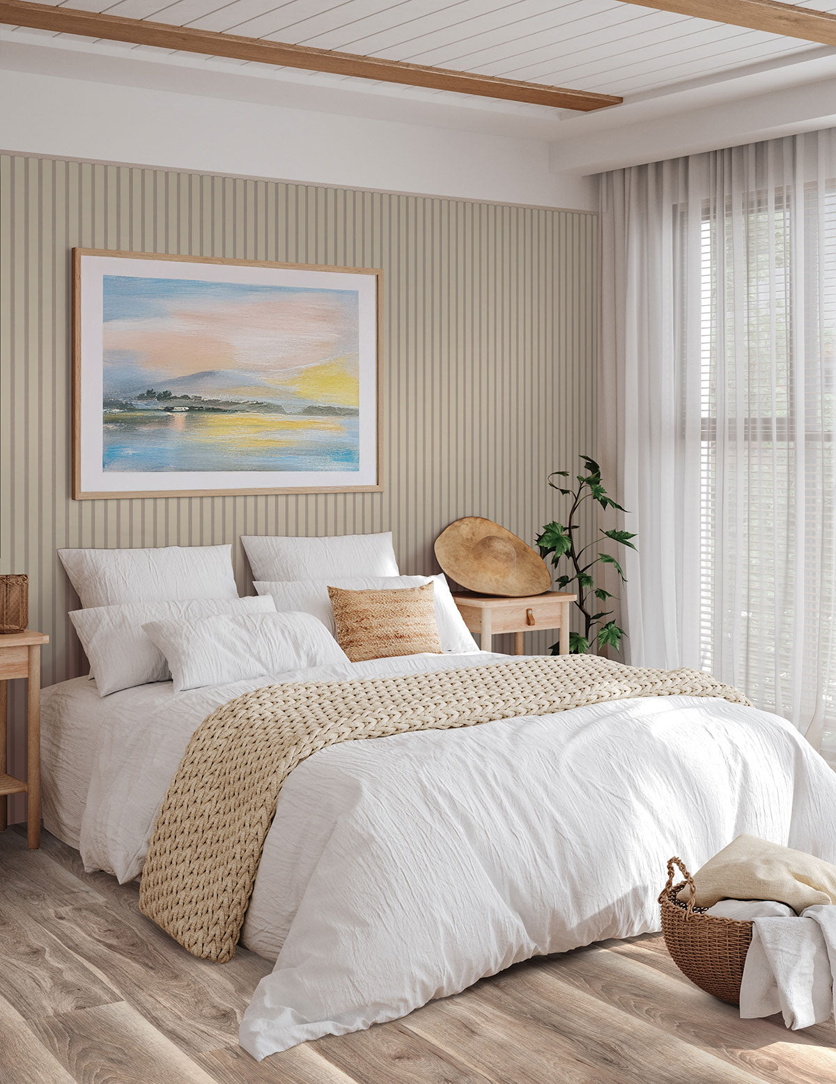 MSI Andover Highcliffe Greige Luxury Vinyl Plank Flooring — surface detail in natural tonality