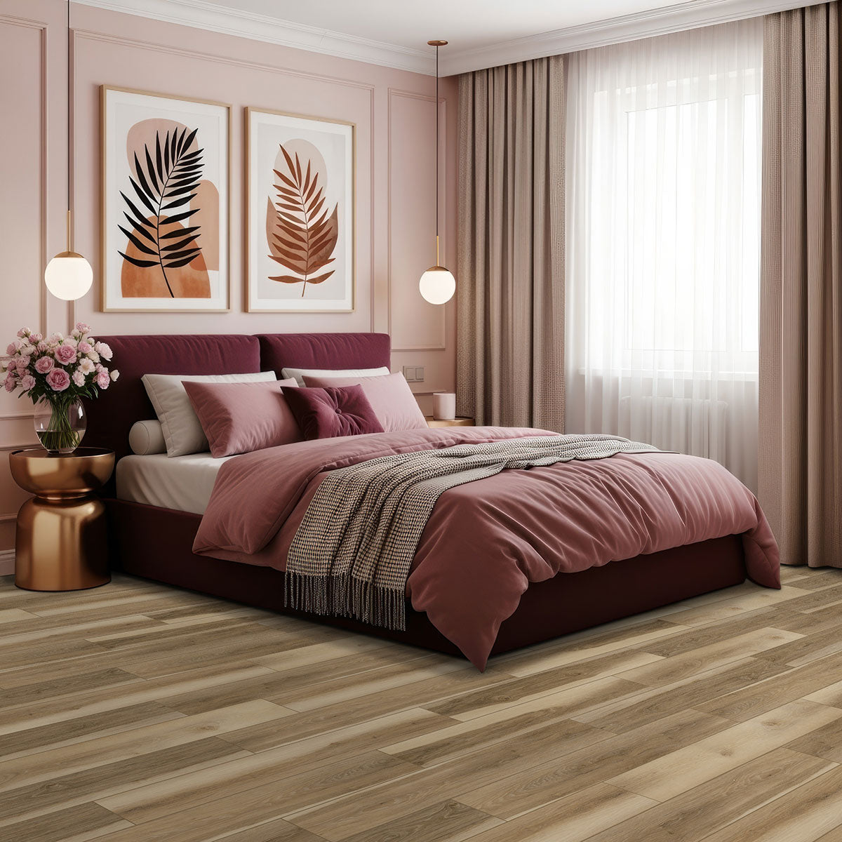 MSI Andover Wilton Luxury Vinyl Plank Flooring — surface detail in natural tonality