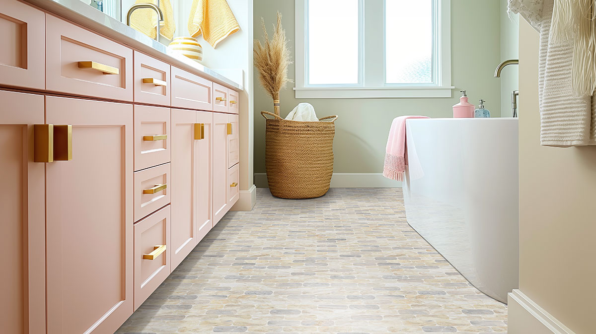 MSI Angora Ellipse Polished Tile — surface detail in natural tonality