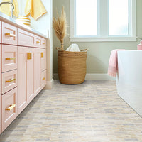 MSI Angora Ellipse Polished Tile — surface detail in natural tonality