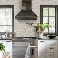 MSI Angora Ellipse Polished Tile — surface detail in natural tonality