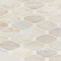 MSI Angora Elongated Octagon Tile — Natural Stone Mosaic polished