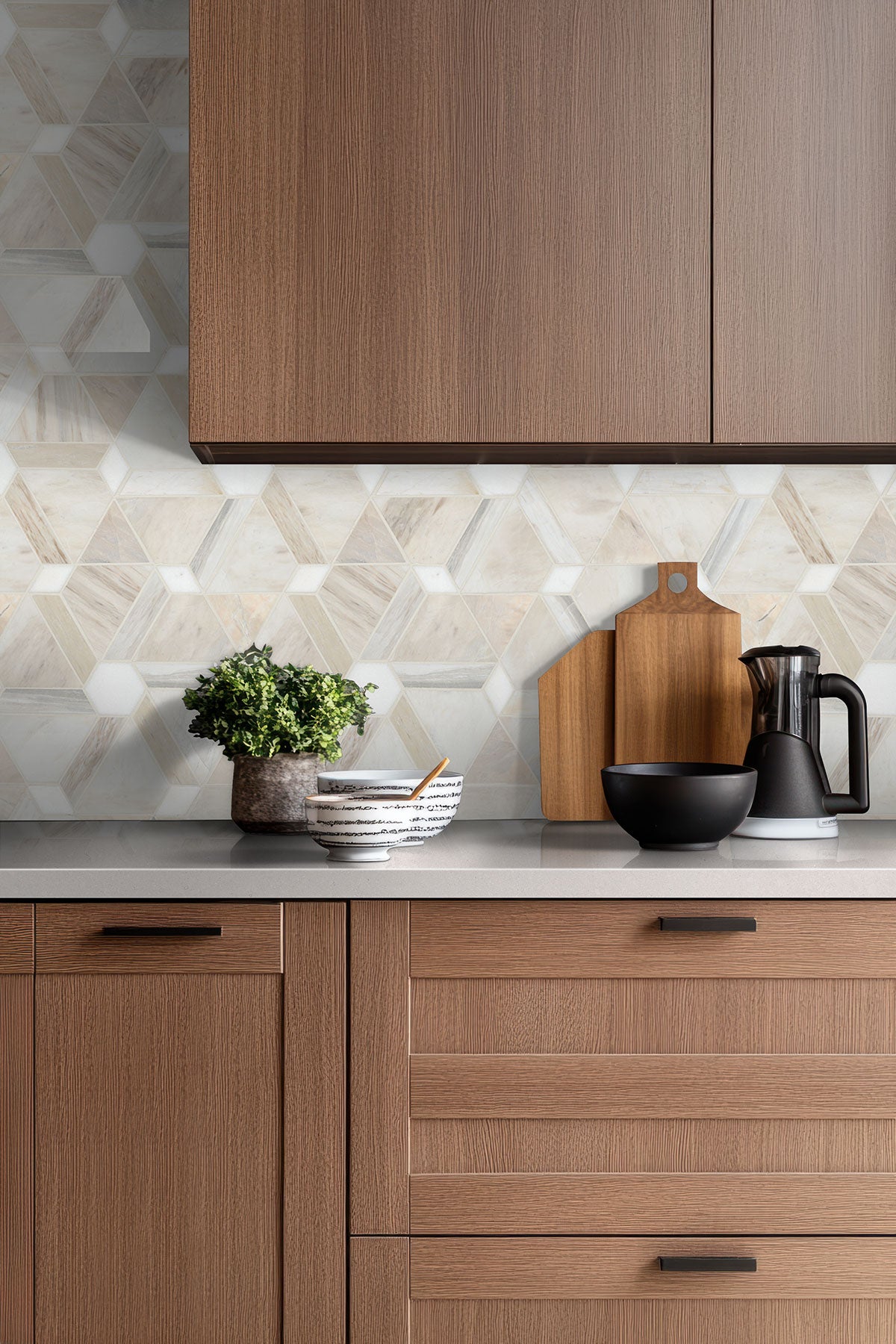 MSI Angora Floralis Polished Tile — surface detail in natural tonality