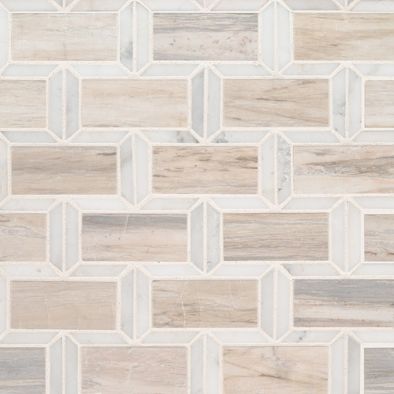 MSI Angora Framework Polished Subway Tile — Natural Stone Mosaic