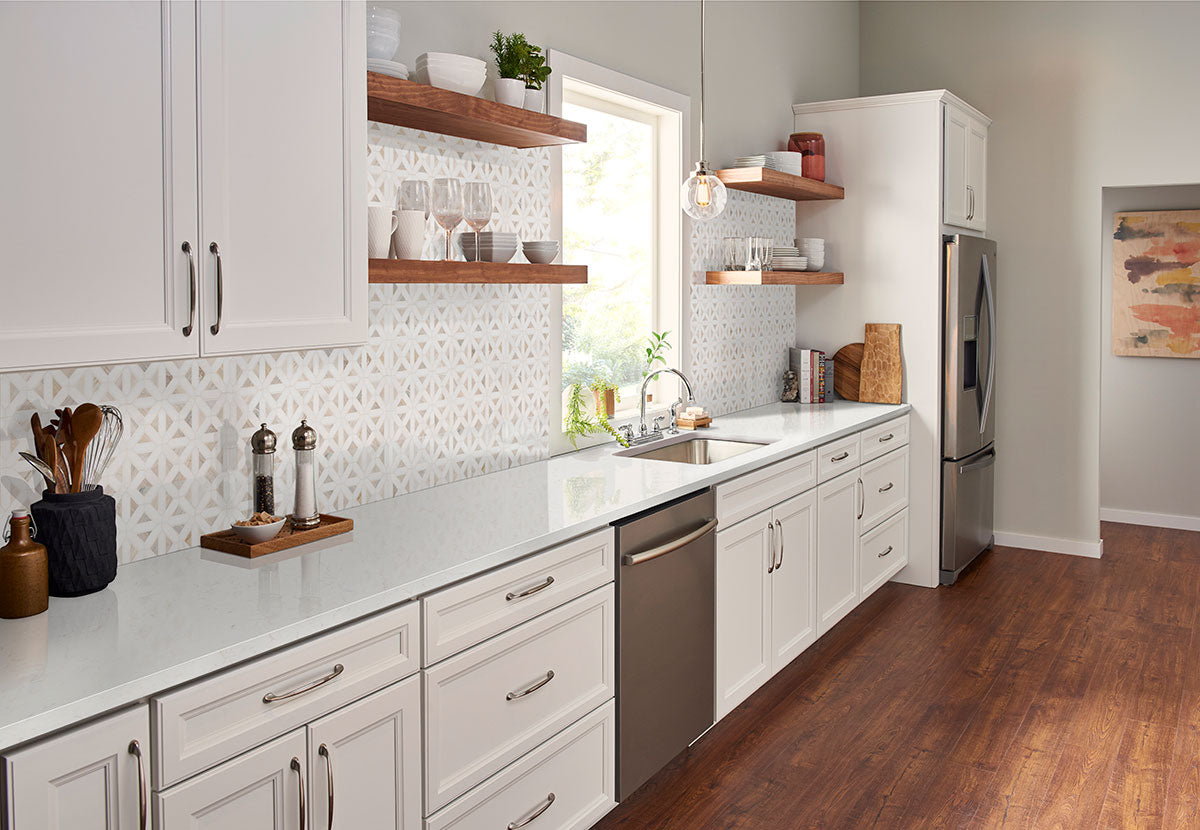 MSI Angora Geometric Pattern Tile — surface detail in natural tonality
