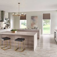 MSI Angora Polished Herringbone Tile — surface detail in natural tonality