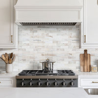 MSI Angora Subway Polished Tile 2x6 — surface detail in natural tonality