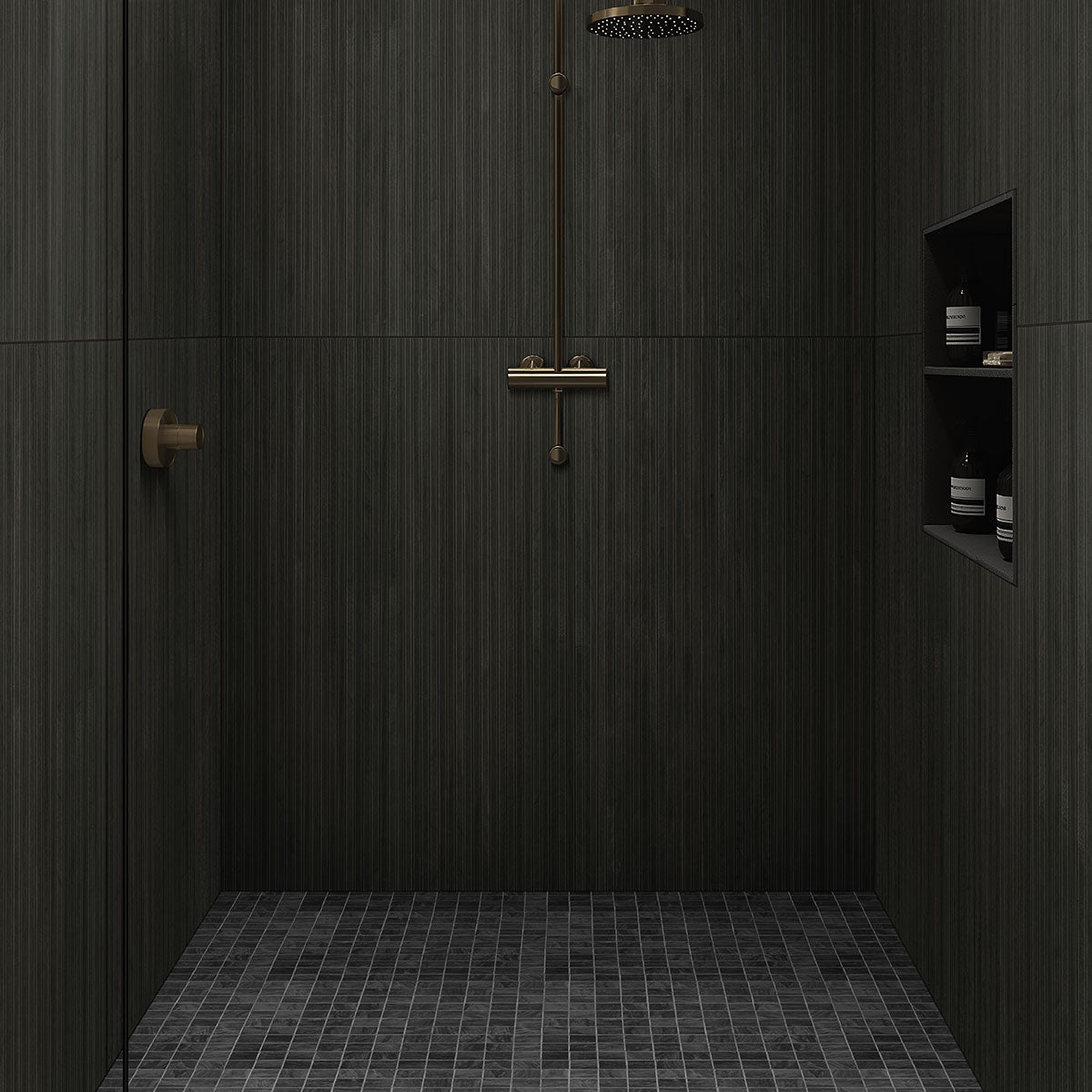 MSI Durban Anthracite — surface detail in natural tonality through-bodied porcelain for full-room install