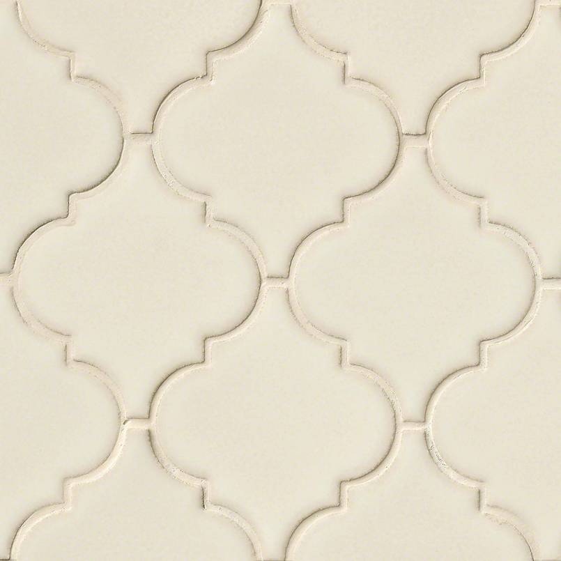 MSI Highland Park Antique White Arabesque Tile — Porcelain Wall Tile in white tonality