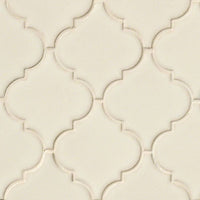 MSI Highland Park Antique White Arabesque Tile — Porcelain Wall Tile in white tonality