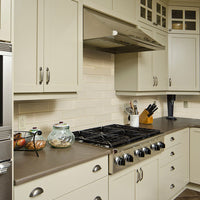 MSI Highland Park Antique White Glazed Tile 4x12 — surface detail in white tonality