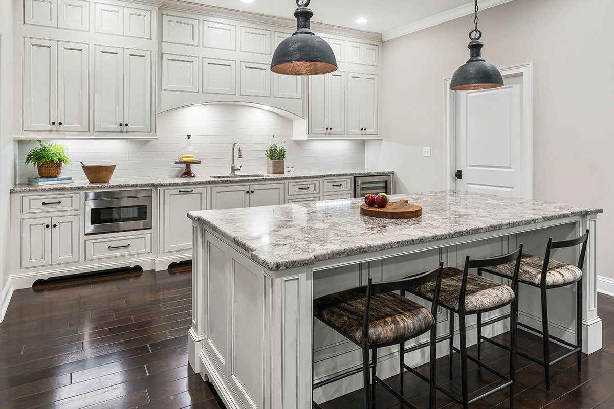 MSI Highland Park Antique White Glazed Tile 4x12 — surface detail in white tonality