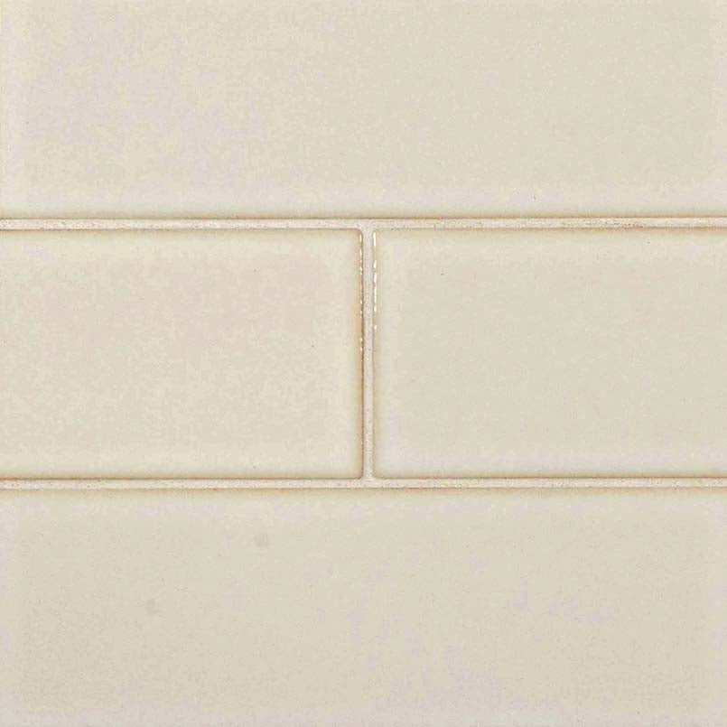 MSI Highland Park Antique White Glazed Tile 4x12 — Porcelain Wall Tile in white tonality