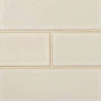 MSI Highland Park Antique White Glazed Tile 4x12 — Porcelain Wall Tile in white tonality
