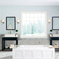 MSI Arabescato Carrara 2" Octagon Tile — surface detail in natural tonality