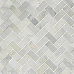 Arabescato Carrara Herringbone Pattern