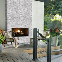 MSI Arabescato Carrara Rockmount — surface detail in natural tonality