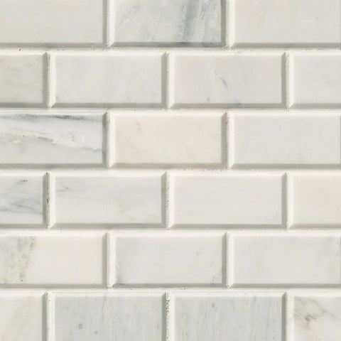 MSI Arabescato Carrara Subway Tile 2x4