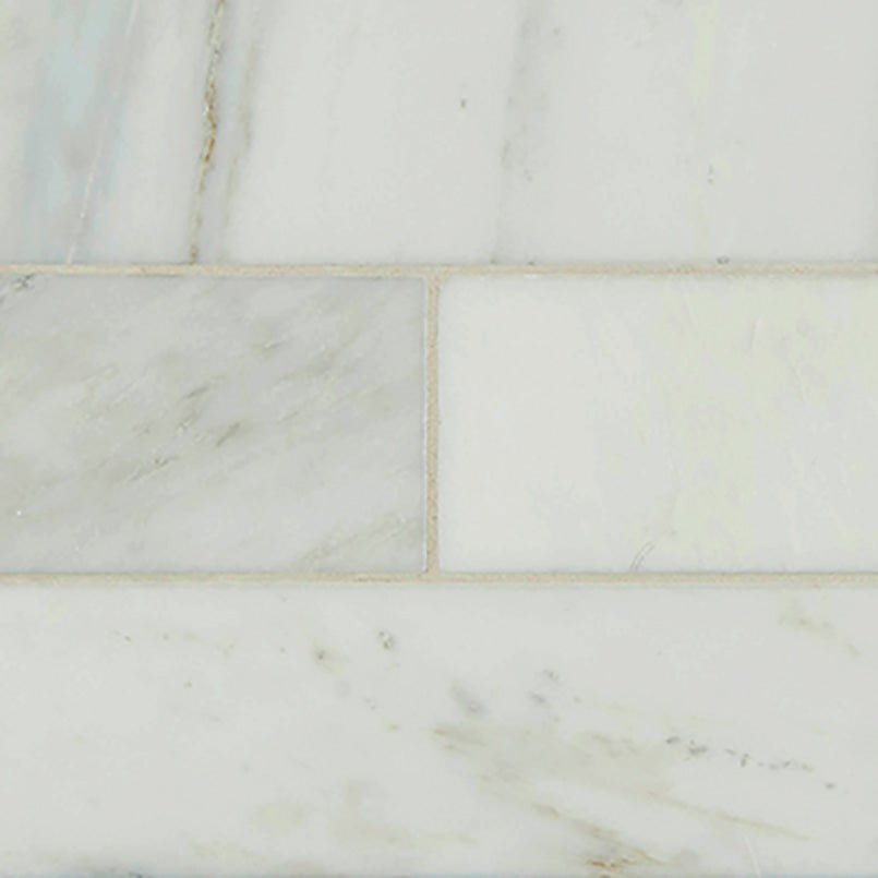 MSI Arabescato Carrara Subway Tile 4x12 — Natural Stone Mosaic