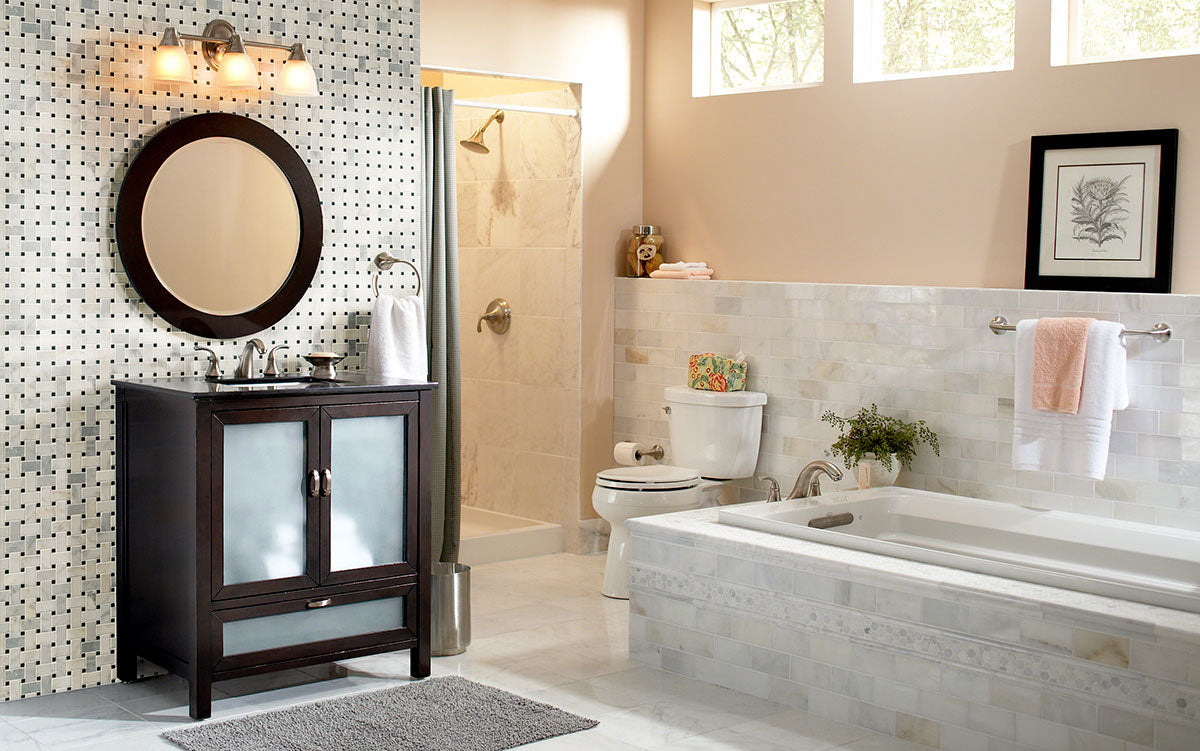 MSI Arabescato Carrara Basketweave Tile — surface detail in natural tonality