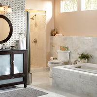 MSI Arabescato Carrara Basketweave Tile — surface detail in natural tonality