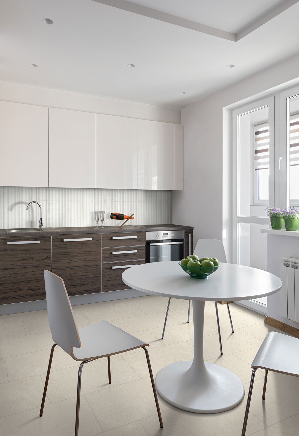 MSI Arabescato Venato Tile 4x12 Slat Honed — surface detail in natural tonality