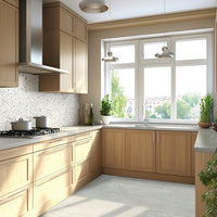 MSI Arabescato Venato Herringbone 1x2 Tile — surface detail in natural tonality