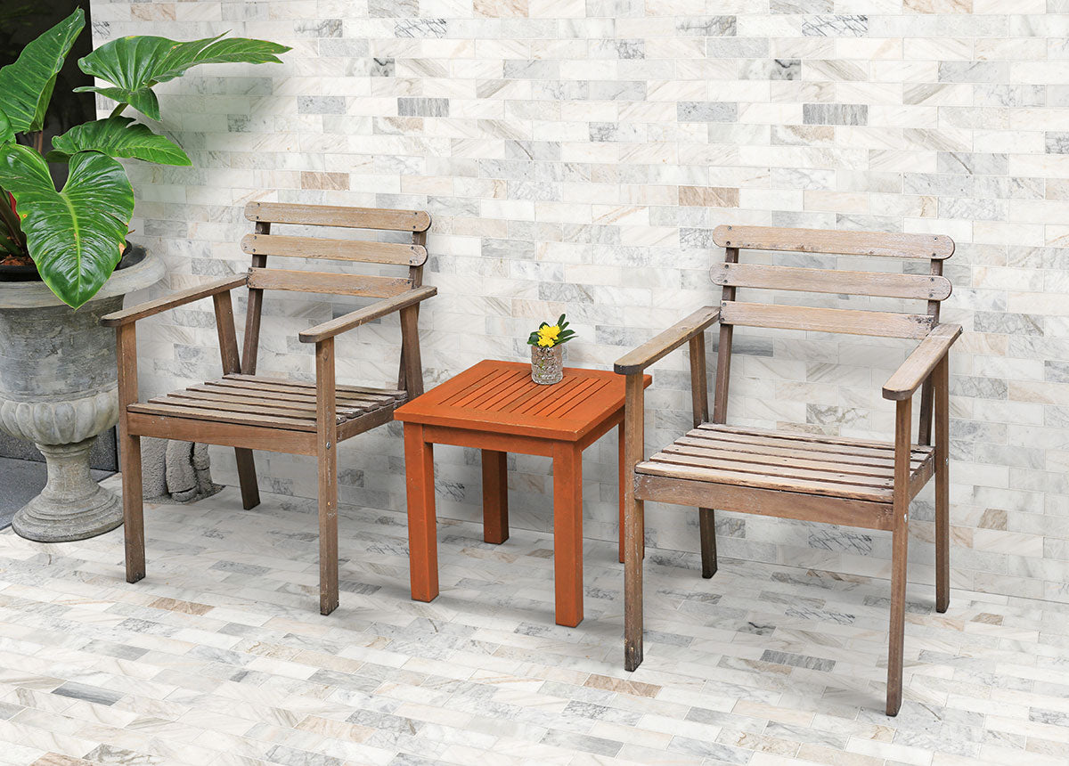 MSI Arabescato Venato Tile 2x6 — surface detail in natural tonality