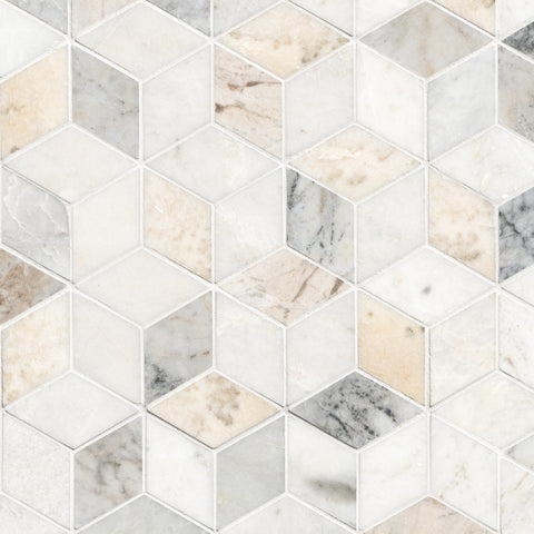 MSI Arabescato Venato Cube Marble Tile